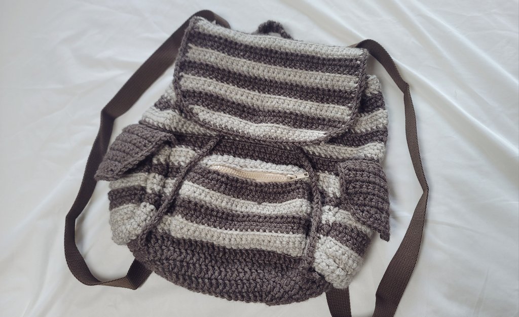 스트라이프 포켓 백팩 완성!! ⚫️⚪️