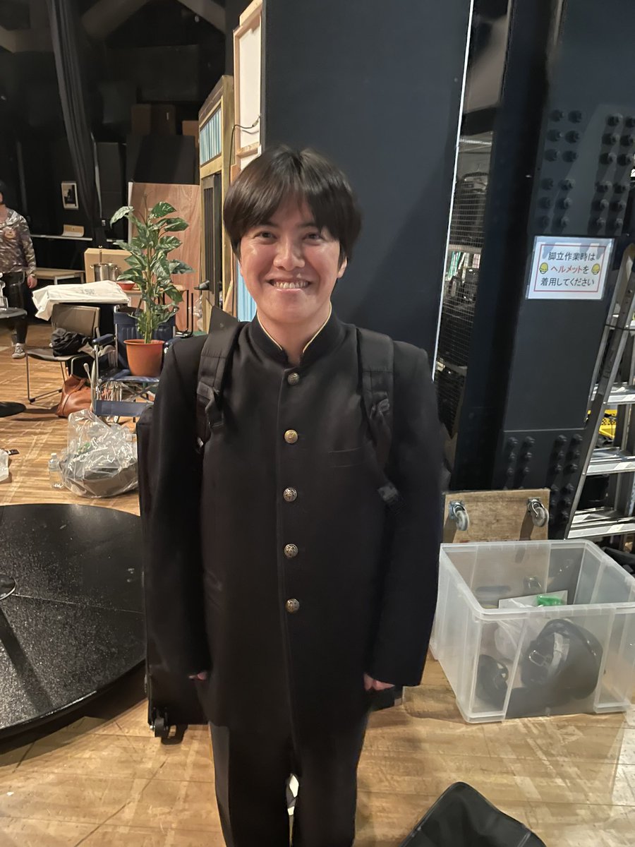 sakiyamayu's tweet image. 何歳まで学ラン似合うんですか