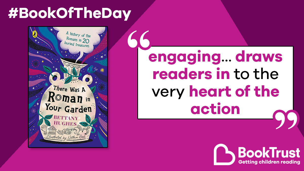 Our #BookOfTheDay is a fantastic non-fiction exploration of Roman history through 20 fascinating objects.

#ThereWasARomanInYourGarden by <a href="/bettanyhughes/">Bettany Hughes💙</a> and <a href="/NathanReed_Illo/">Nathan Reed</a> is sure to inspire children to become history detectives:

booktrust.org.uk/book-recommend… <a href="/PuffinBooks/">PuffinBooks</a>