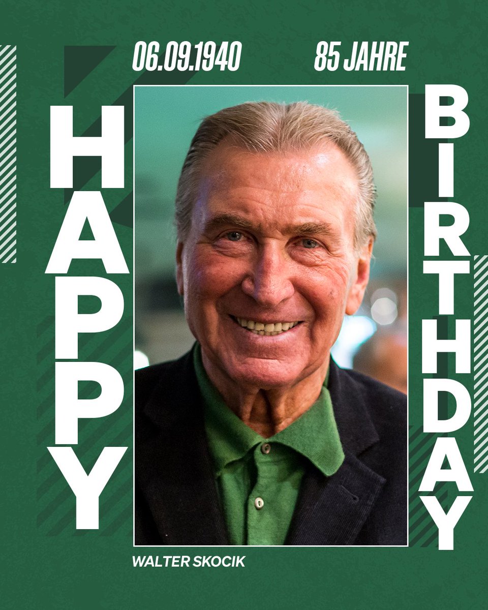 skrapid's tweet photo. Rapid-Legende Walter #Skocik wird heute 85 Jahre jung - dazu gratulieren wir herzlich! 👏

▶️ https://t.co/cOHMyZUouA

#SCR2025 https://t.co/zrOXucIYwA
