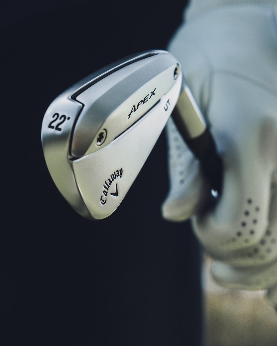 drummondgolf's tweet image. Introducing the Callaway Apex UT 🤩

Featuring flexicore technology, Ai face design, and a sleek iron profile, this is the iron that redefines your swing.

Want to perfect your swing? Find it in-store and online early-November.

#CallawayGolf #ApexUT #GolfGear