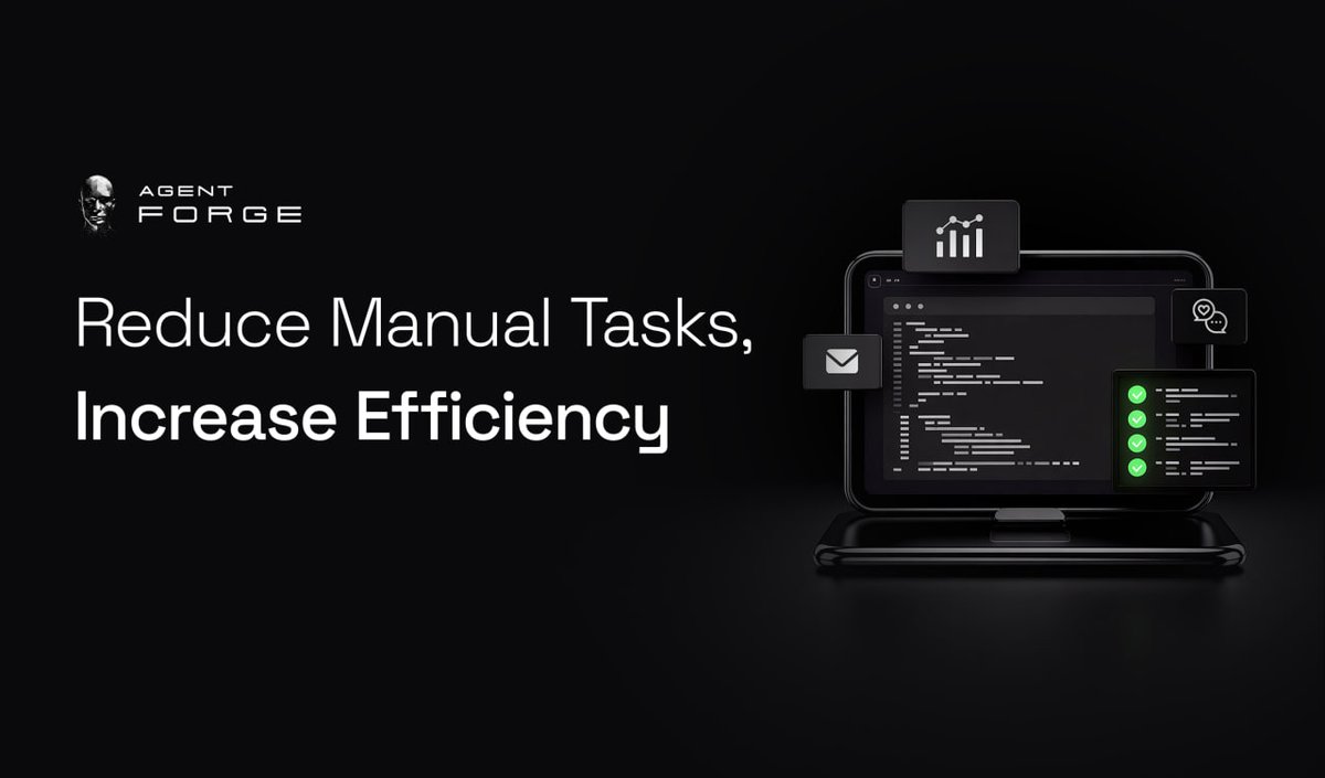 AITECHio's tweet photo. 🧠 Reduce Manual Tasks, Increase Efficiency!

The real question isn’t what agents can add. It’s what your team can spend less time on.
• manual reporting
• chasing down routine updates
• fixing repetitive processes

With Agent Forge, agents can help manage repetitive tasks, giving teams more capacity to focus on higher-value work.

🔗 https://t.co/xHBjZnXuGA