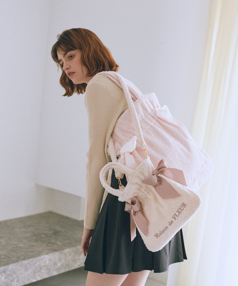 即完売品 メゾンドフルール 東急東横店限定 ファーアイテム Maison de FLEUR｜フェイクファーバッグ | Rakuten Fashion(楽天