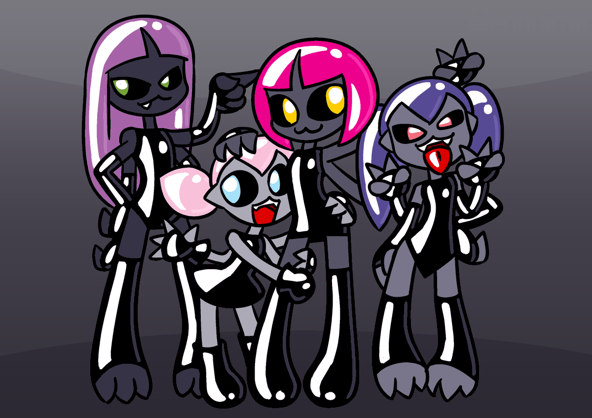 Alenonimo's tweet photo. Tick and Family #art #oc https://t.co/eK2zPlTYeR