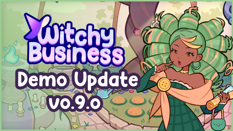 rogueducknet's tweet photo. ✨ Witchy Business Demo Update ✨

A fresh brew of magic just dropped:
🌙 Meet fellow witches & learn new wand recipes
🗺️ Explore freely with new map travel
🃏 Pick your vibe: Cozy, Classic, or Chaos

The demo’s waiting - try it today! 🧹💌
#screenshotsaturday #cozygaming