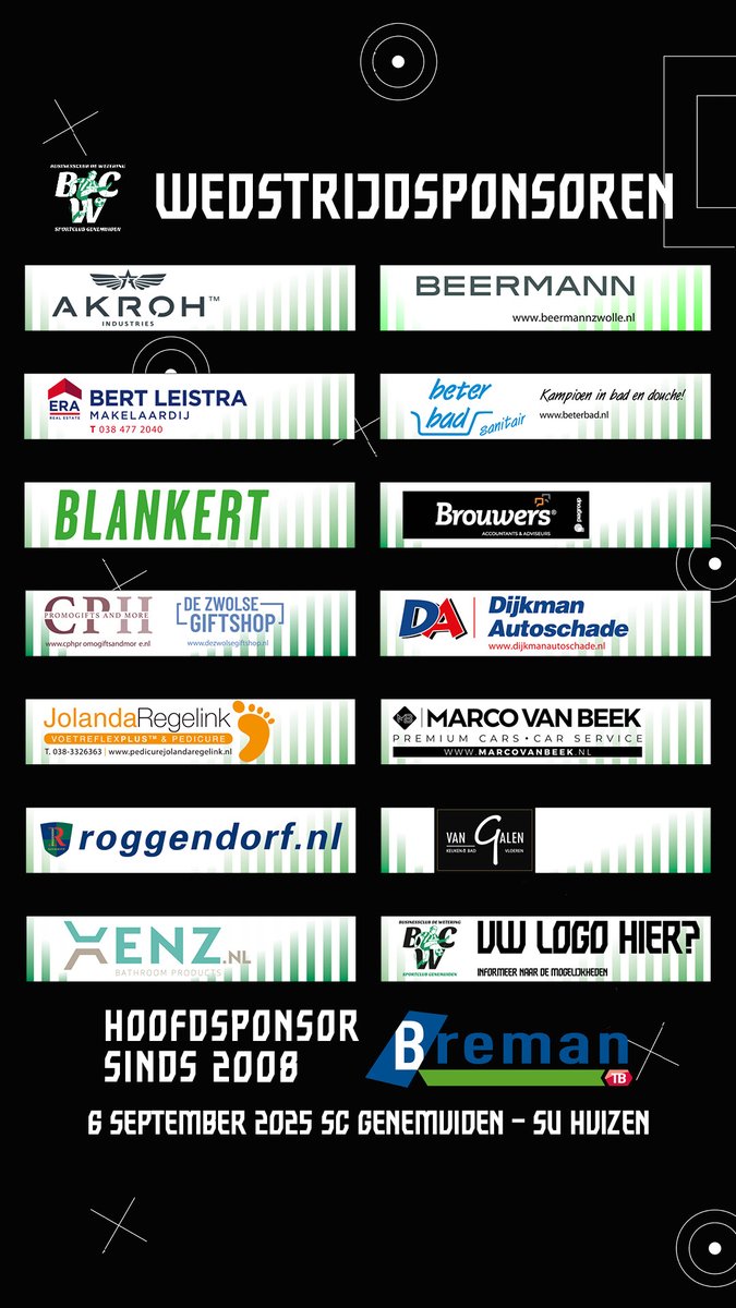 𝗠𝗔𝗧𝗖𝗛𝗗𝗔𝗬! 💪🏼
SC GENEMUIDEN - SV HUIZEN
🏟 Sportpark De Wetering, 14:30

#3eDivisieA #clubmetextradimensie