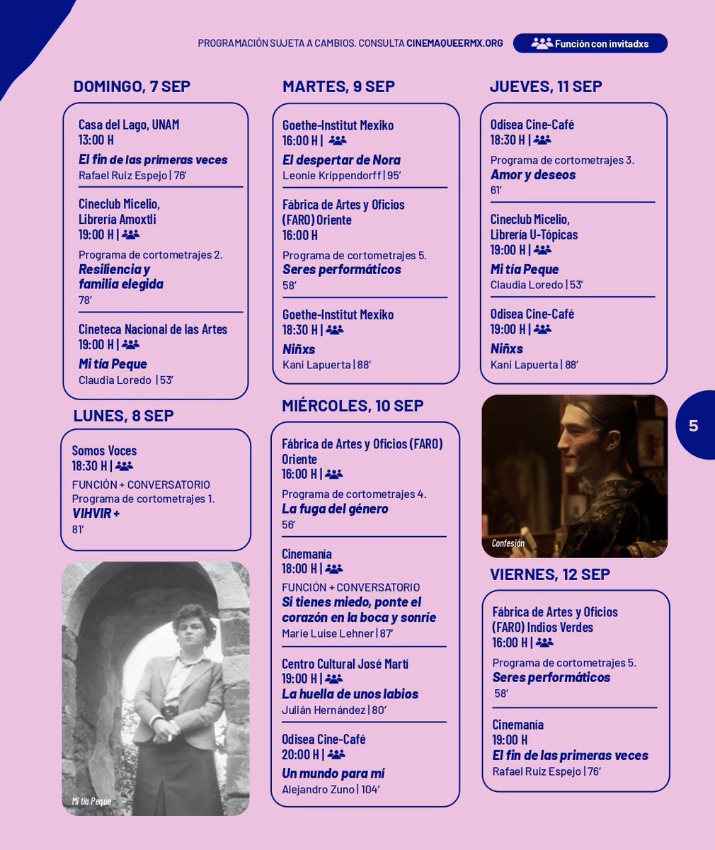 🏳️‍🌈Programa para el festival CINEMA QUEER MÉXICO 2025, en CDMX.

#queer #cinemaqueer #cinequeer
