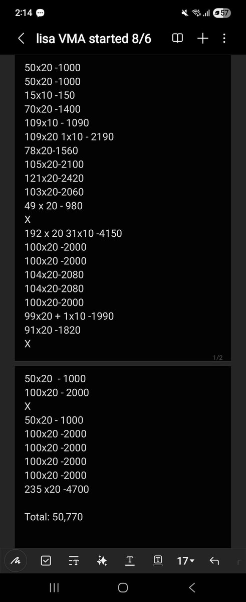 Casted total of 50k votes for Lisa. Tried my best but there are days that i wasnt able to vote due to work and sickness 😭 No regrets, anything for Lisa <a href="/wearelloud/">LLOUD</a> #VMAs #BestKPOP #LALISA