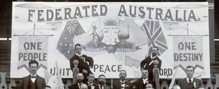 ‘One people, one destiny’, the slogan of federated Australia 🇦🇺🇬🇧