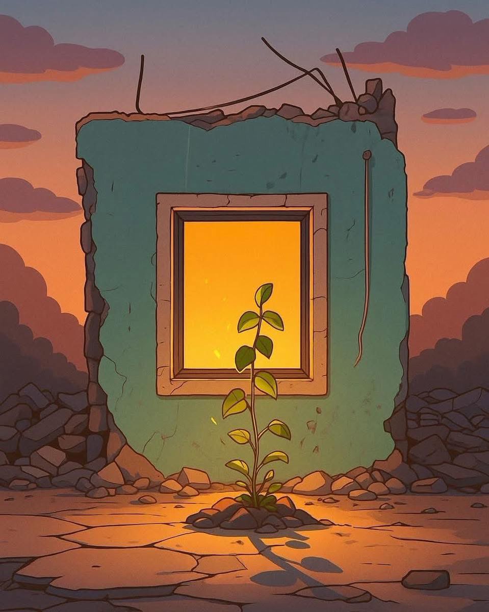 الأمل لا يذبل ، بل ينبت بصبرٍ تحت تراب الوجع "

#ألم_و_أمل