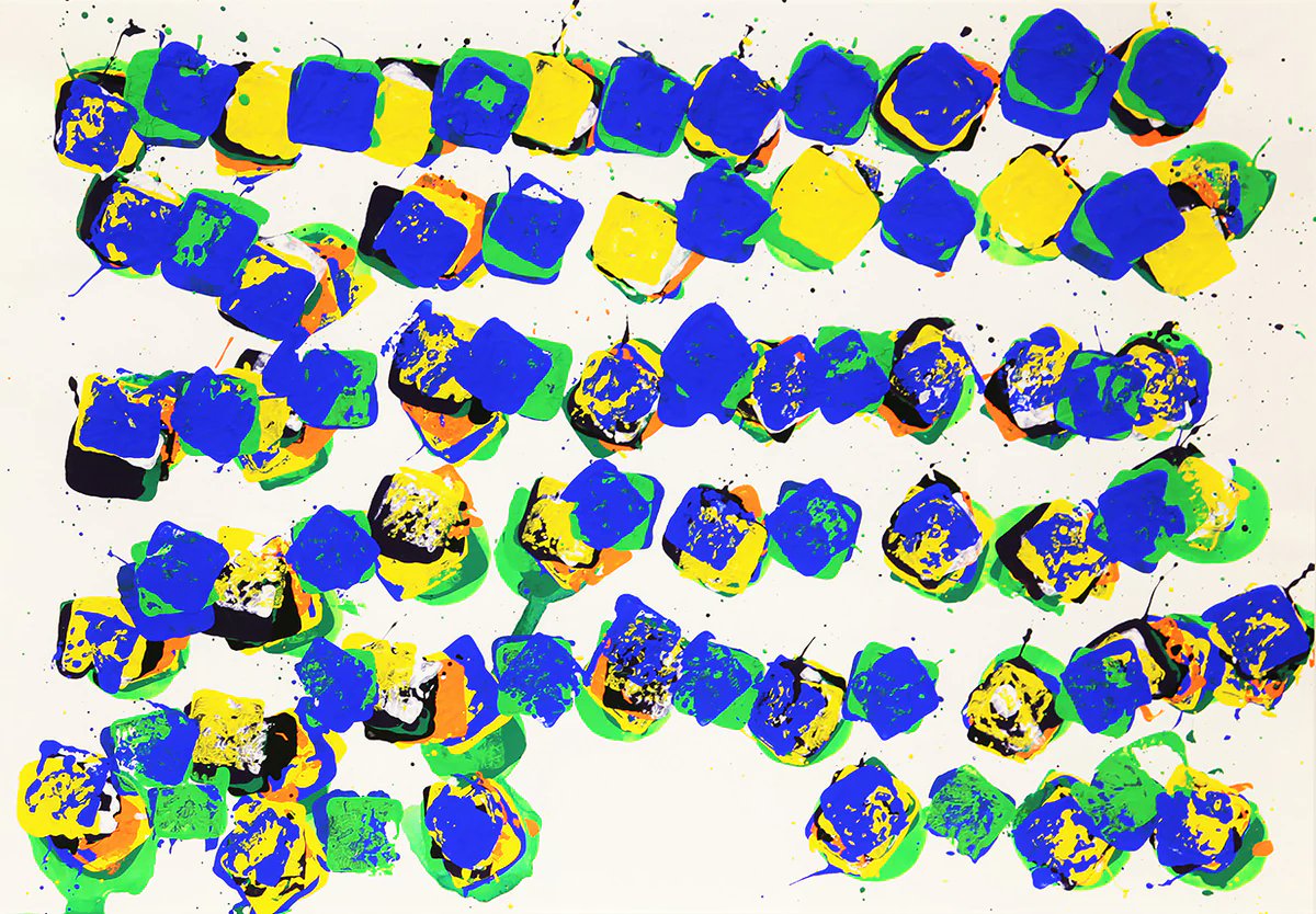 ヘラルボニー フレアスカート「タイトル不明」 Takafumi Yamane