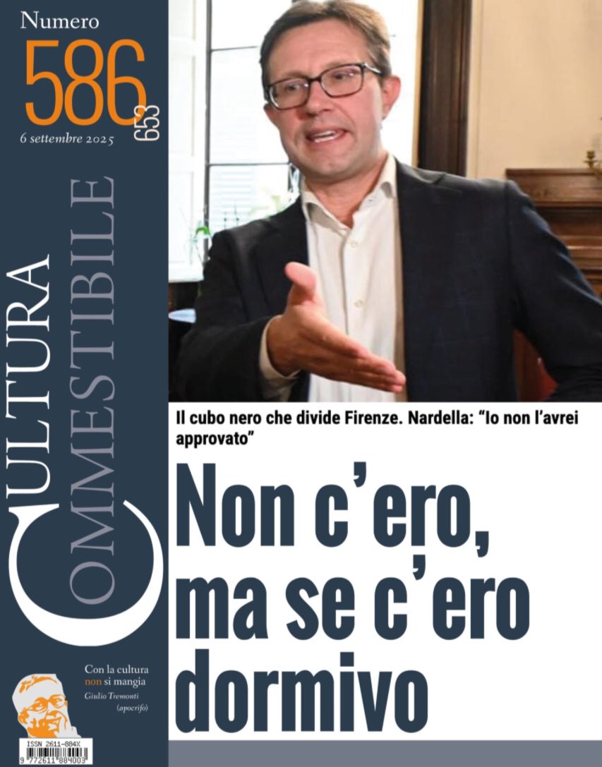 L’intervento di Giorgio Van Straten tenuto lo scorso 11 agosto per la Liberazione di Firenze lo trovate sul numero 586 della nostra rivista culturacommestibile.it