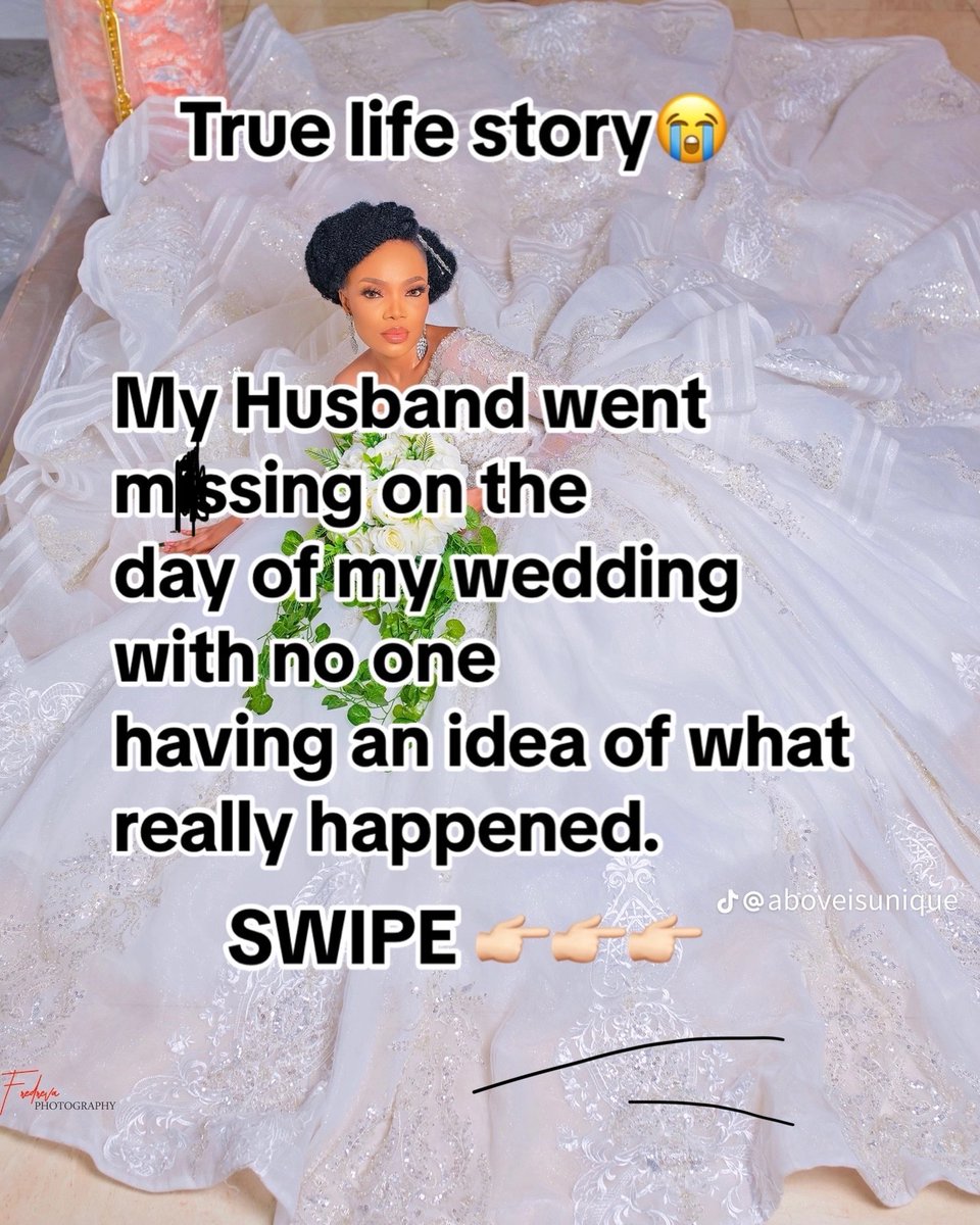 HaYoMiDe_'s tweet image. Lady shares how her husband went m!ssing on the day of her wedding 😳

A thread 🧵
