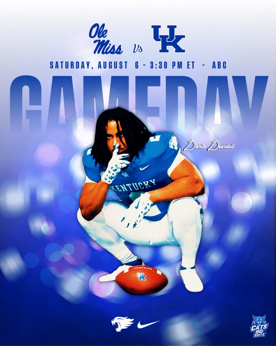 BigBlueArena's tweet photo. 🎟 - Ole Miss Rebels vs. Kentucky Wildcats 
📍 - Lexington, Kentucky (Stadium)
🏈 - Saturday at 3:30pm ET 
📺 - ABC

#Kentucky #football #BBN #kentuckywildcats
#kentuckyfootball #WeAreUK #collegefootballplayoffs https://t.co/DqRscRDz9l