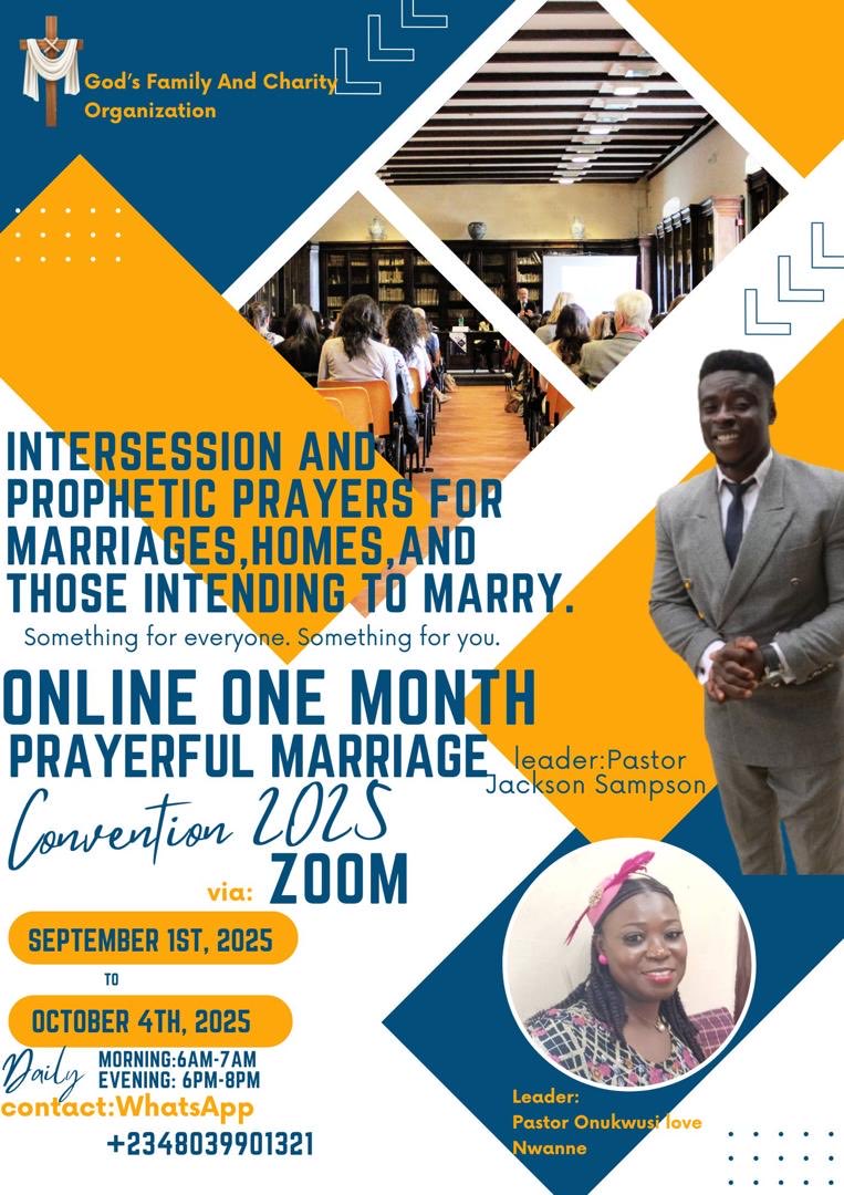 You cant afford to miss this today, it’s happening here on zoom 6pm. Please 🙏 come with your family and friends let the name of Jesus invades your  life and your home, invites some many as you can…us06web.zoom.us/j/7162776703?p…