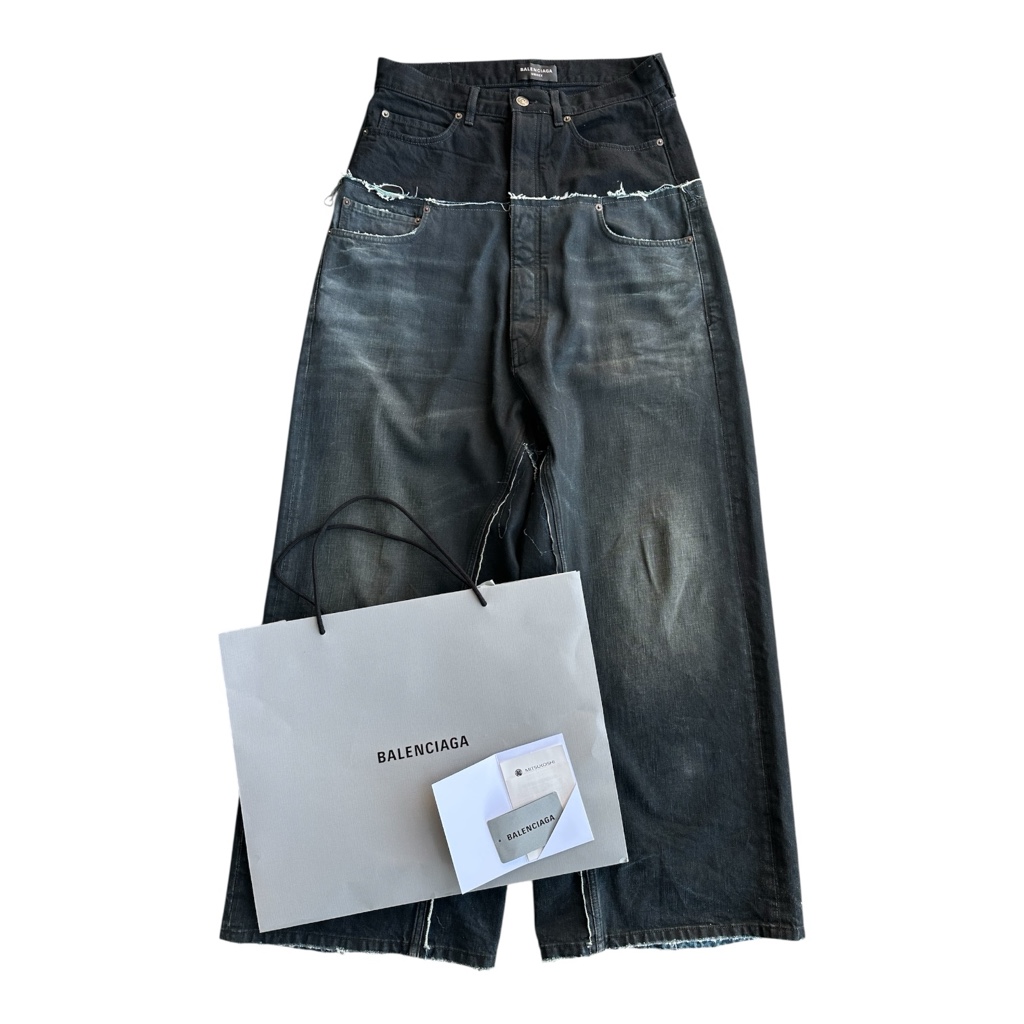 Balenciaga cut up baggy パンツ TOMOBALENCIAGA Cut Up Baggy Pants