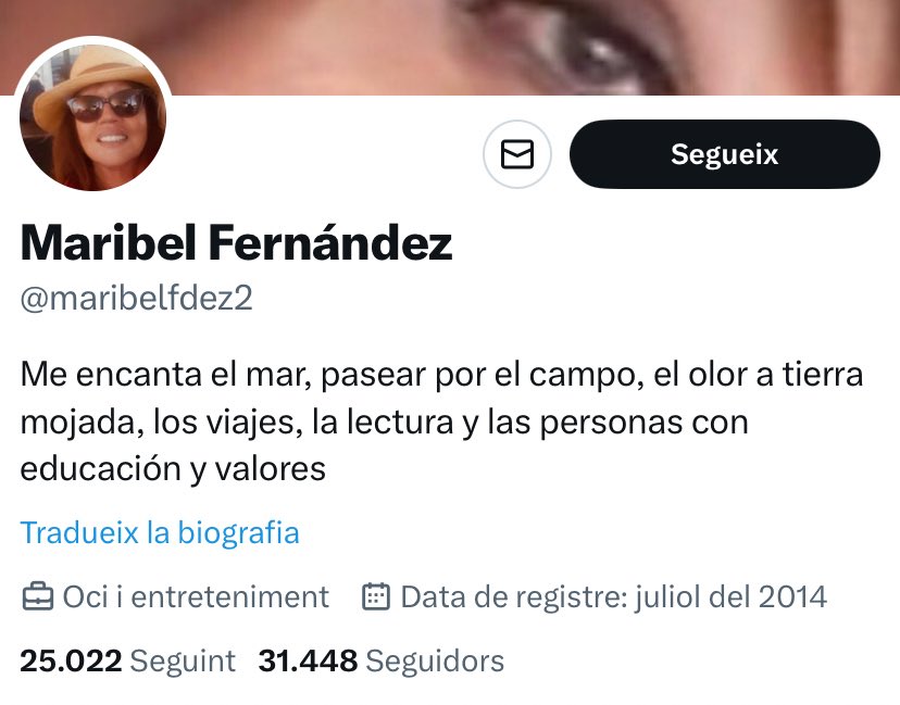 “Me encantan las personas con educación y valores”.
