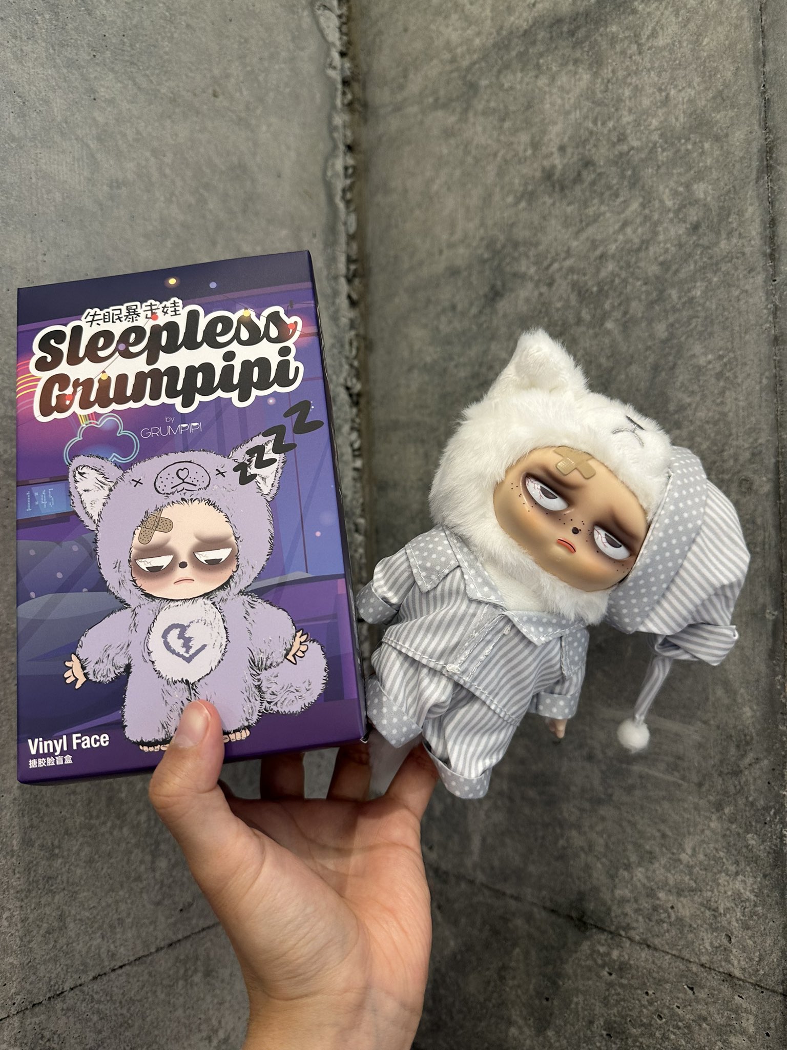 正規品♡ Sleepless grumpipi グランピピ グレー ピンク グランピピ Grumpipi Sleepless Grumpipi シリーズブラインド