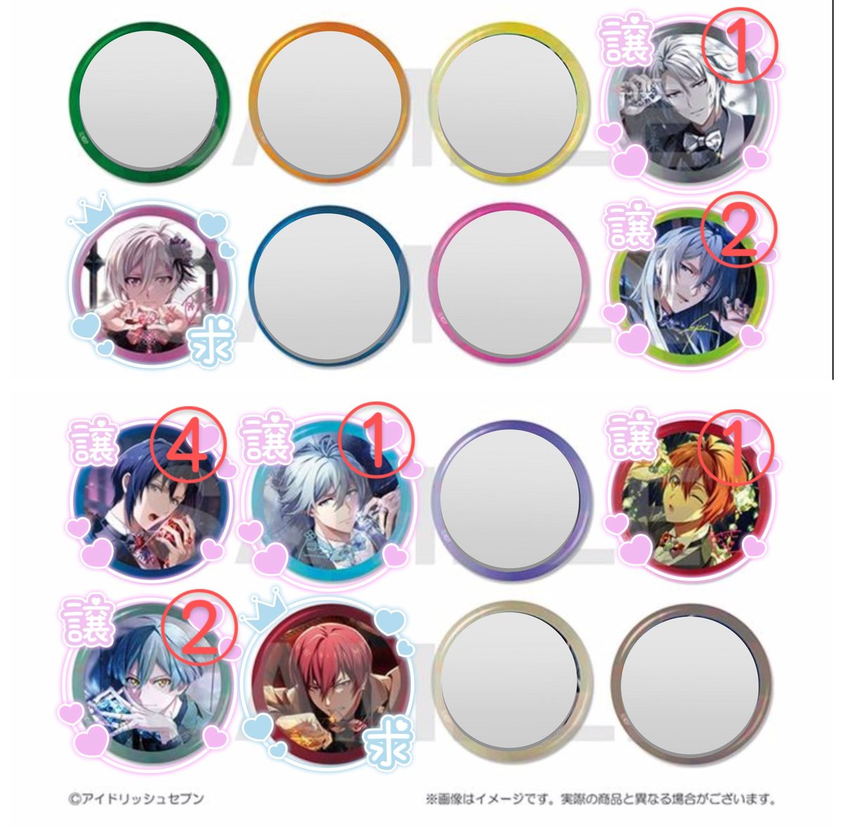 アイドリッシュセブン アイナナ ラスティアラ La'Stiara 缶バッジ 巳波 アイナナ アイドリッシュセブン La'Stiara ラスティアラ 缶