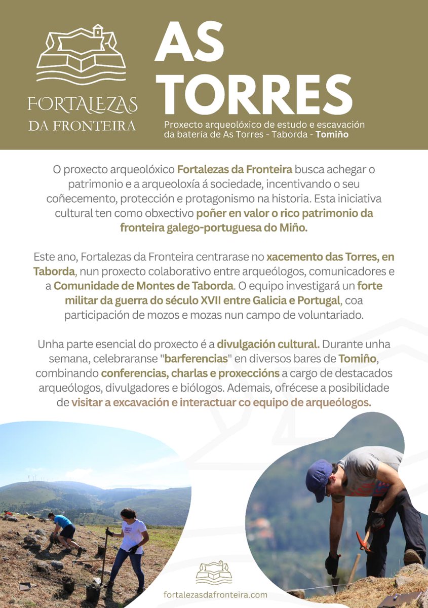 Informações detalhadas sobre a intervenção e o campo de voluntariado que começa nesta segunda-feira, 8 de setembro, em A Torre, Taborda, Tomiño, onde participamos desde a <a href="/udominho/">Universidade do Minho</a> , e que durará até 16 de setembro.

historiadegalicia.gal/2025/09/asi-e-…