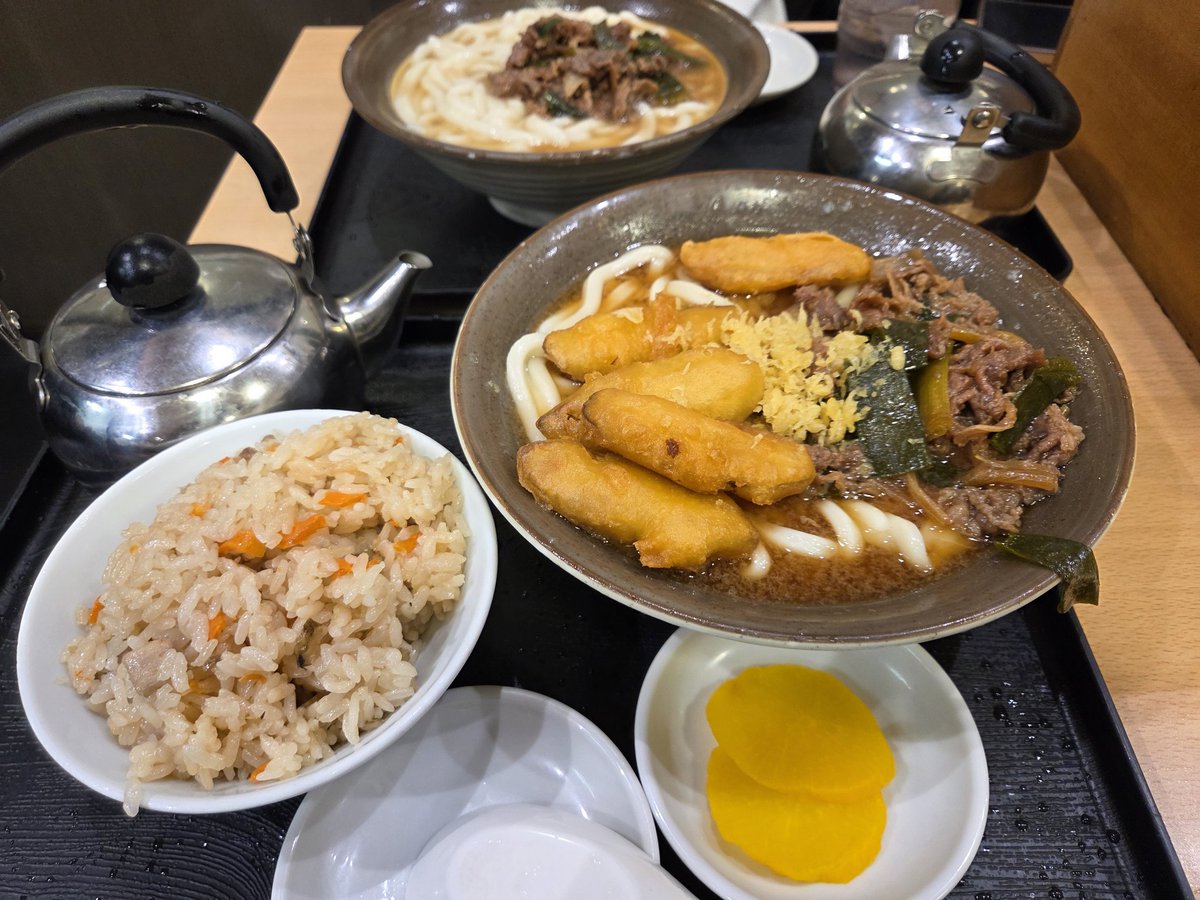 福岡到着さっそくやわやわのうどん