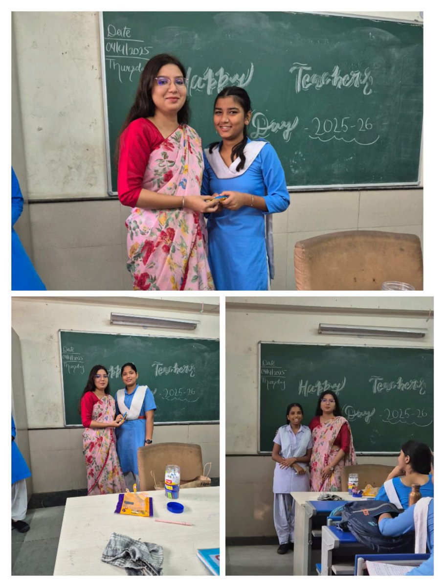 A token of love from teacher to her students.
Providing stationary to the students on Teacher's Day