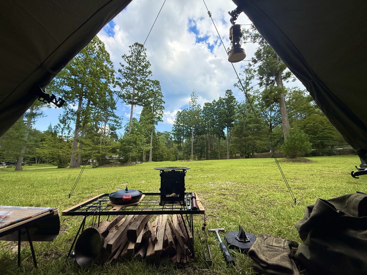 本日の基地はこちら🏕