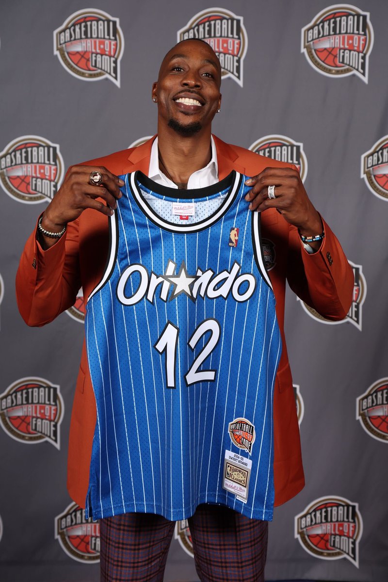 mitchell_ness's tweet image. A sneak peak at what’s to come tomorrow. Congratulations @DwightHoward and @carmeloanthony!