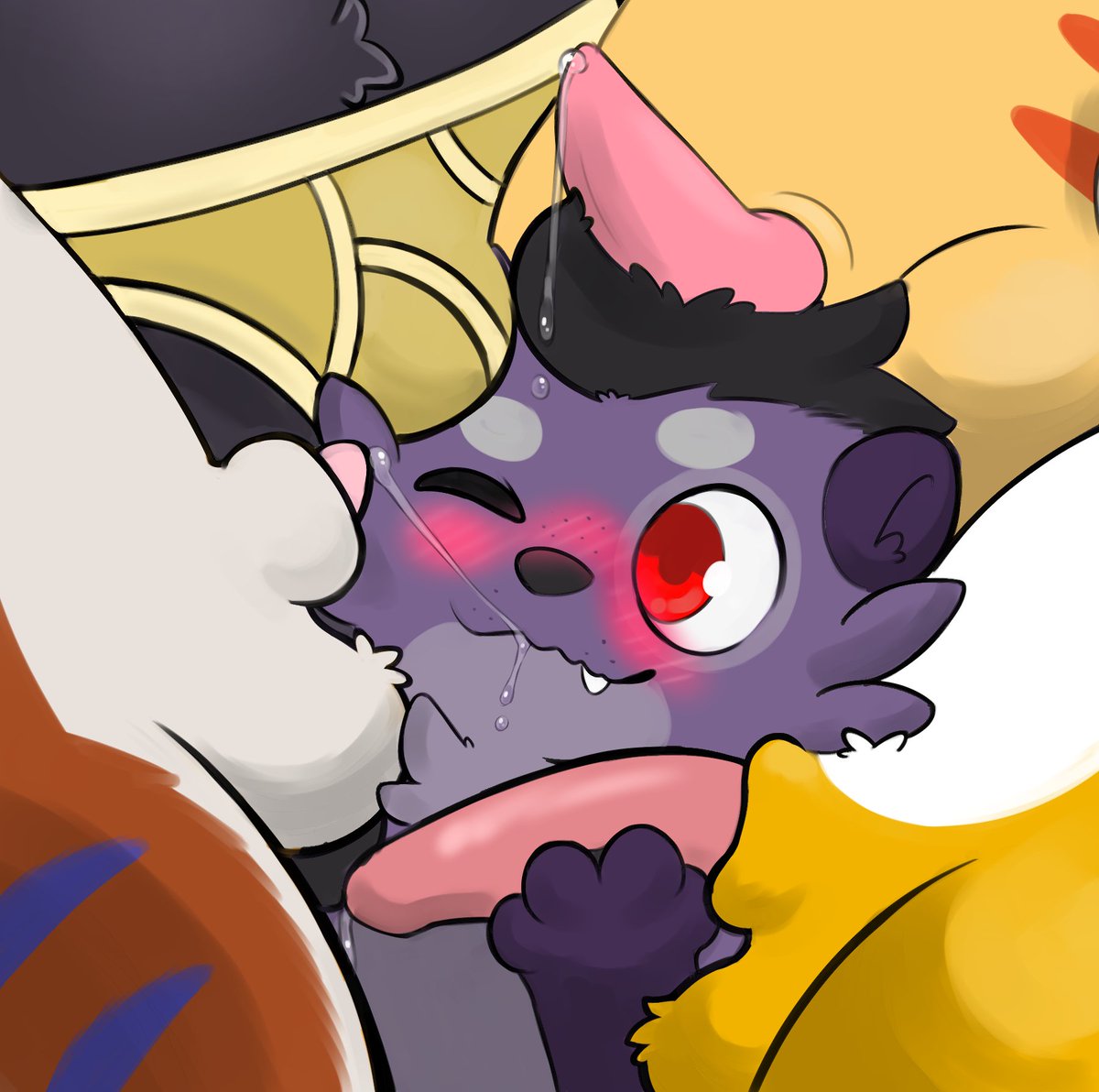 [nsfw]

Otter in his happy place, ft. cameo of friends