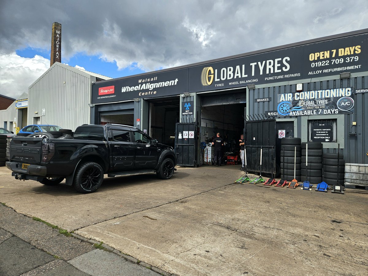 GlobalWalsall's tweet photo. New tyres fitted in Walsall! 🚗 OPEN till 6pm
Need a weekend tyre change? We’re open Saturdays till 6pm. Fast, friendly, family-run service at Global Tyres &amp; Servicing Centre.
Stay safe and keep rolling!
#TyresWalsall #OpenSaturday #GlobalTyresWalsall #WalsallGarage #CarCare https://t.co/EUD4YeDoNE