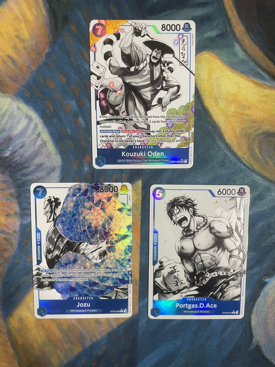 ogwancannobi's tweet image. We had some damn good luck!

Pulled the OP12 Tashigi SP and we also got the Odin Alt Art card for ST-22!

Absolutely loving the art on these cards🤩

#ONEPIECE #OP12 #ST22