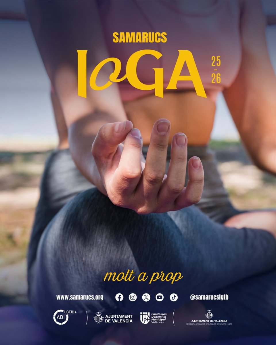 SamarucsLGTB's tweet photo. 📍 Yogabhyasa (Patraix)
👍🏻 @samarucslgtb_ioga
📧 ioga@samarucs.org https://t.co/Lrg5qrbozE