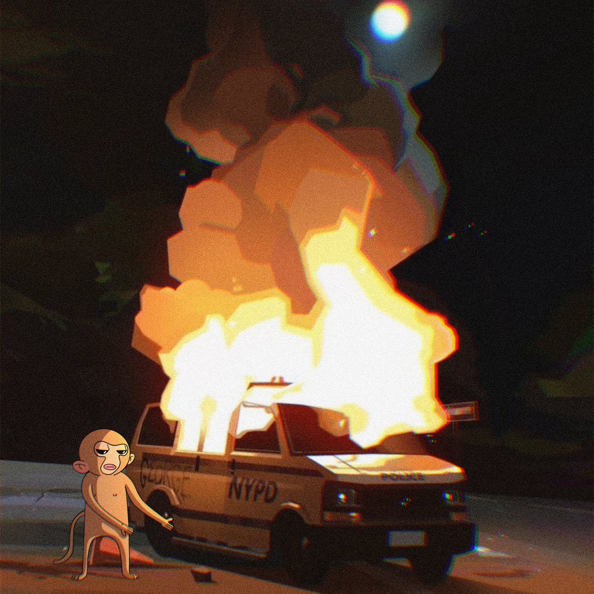 What da hell! 

$Mankey go fo drink and ladies and everybooty sell!

 I take uber home right nowwww!