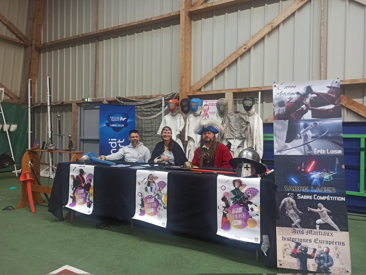 Retrouvez @pontivyescrime au Forum des associations de @noyalpontivy de 9h à 12h au complexe noal sport. 
Sabre, épée, handisport, escrime artistique, amhe, Sabre laser, <a href="/solution/">Mack Thomas</a>.riposte.bretagne découvrez les différentes armes de l'escrime. <a href="/ffescrime/">Fédération Française d'Escrime</a> <a href="/FFHandisport/">FFHandisport</a>