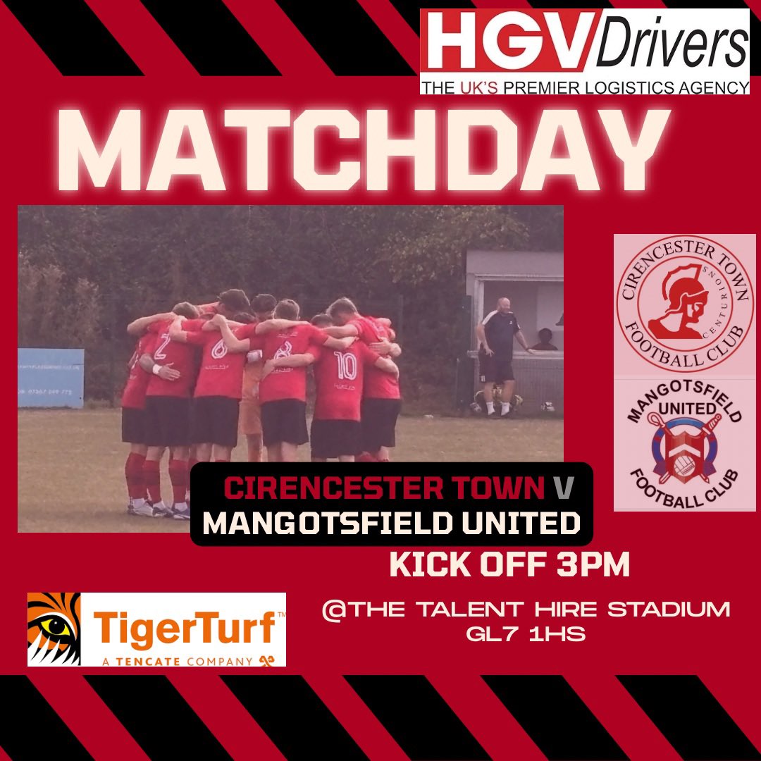 Cirencester Town FC (@cirentownfc) on Twitter photo Ahead of our FA Vase clash later this month, we face <a href="/MangotsfieldUtd/">Mangotsfield United FC</a> in league action, aiming for consecutive victories. Come on, Centurions! See you there! ππ» Ahead of our FA Vase clash later this month, we face <a href="/MangotsfieldUtd/">Mangotsfield United FC</a> in league action, aiming for consecutive victories. Come on, Centurions! See you there! ππ»