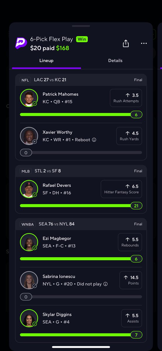 Cash it ig✅😅 

#WNBA #prizepickstoday #PrizePicks #NFL #MLB #prizepickswinning #KCvsLAC