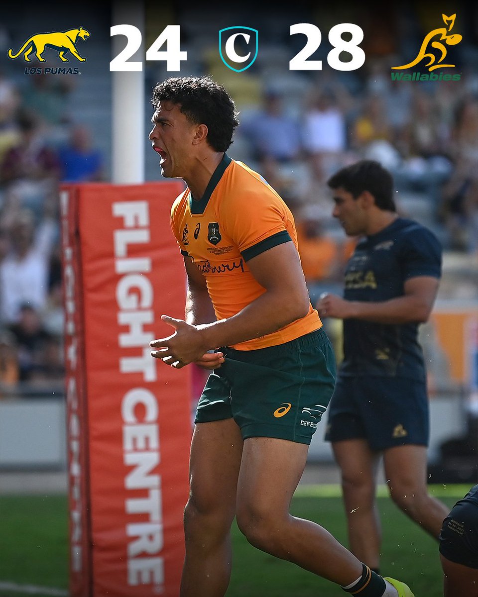 The unlikeliest of heroes for the Wallabies has snatched victory during the 85th minute, in Townsville, against Argentina. 👀

MORE HERE: bit.ly/4m1rWjW