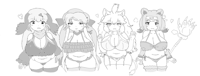 雑描き
やはり個人的にこの4名の組み合わせが好き 