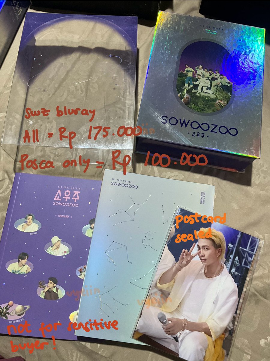 uyeIin's tweet photo. wts want to sell

mpc pc album posca bts

✅packing seadanya
❌admin shopee 10%
🏡 jkt
prefer take bnyk / bundle hyung maknae
not for sensitive buyer

🏷 photocard seokjin jungkook taehyung unit dicon swz zoom tae jk jin dvd tfma rd kamar ina mots dvd br bluray jp tfma album tear https://t.co/rK0R8ER3dT