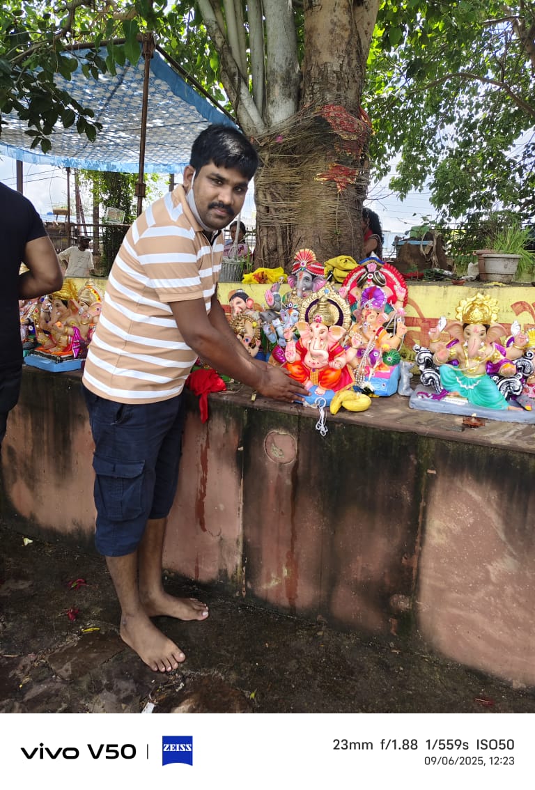 kashyap_mukavan's tweet image. Anantha Ganesh visarjan