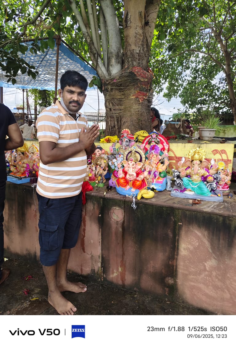 kashyap_mukavan's tweet image. Anantha Ganesh visarjan