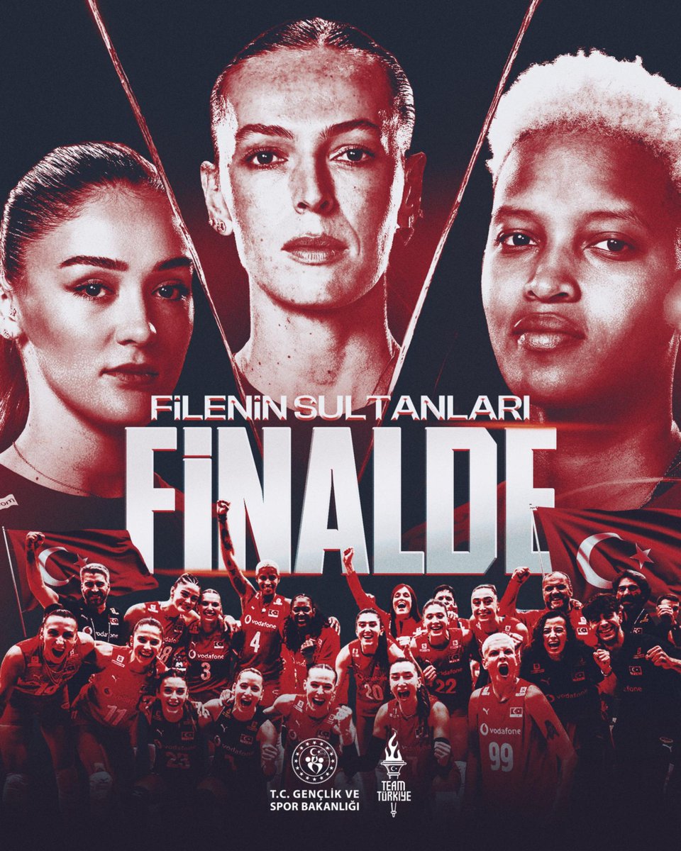 💫FİLENİN SULTANLARI FİNALDE!

FIVB Dünya Şampiyonası’nda mücadele eden A Millî Kadın Voleybol Takımımız, yarı finalde Japonya'yı 16-25, 25-17, 25-18 ve 27-25'lik setlerle 3-1 yenerek tarihimizde ilk defa finale yükseldi. 🏐✨

📅Voleybolcularımız, dünya şampiyonluğu için yarın