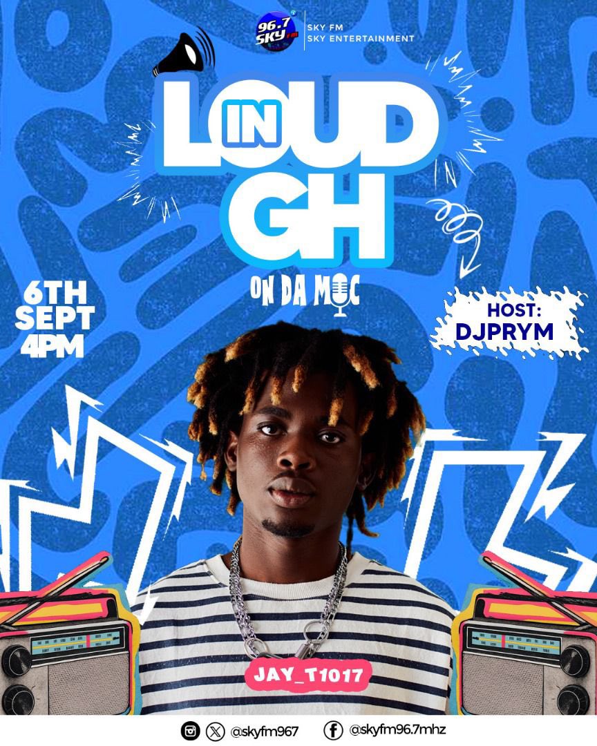 On Da Mic 🔥👊 Our guest artist @jayt1017x is goin' LIVE on LoudinGH, SkyFM 96.7! 📻 Freestyle session dropping hot bars and vibes! 🎤 Who's ready to witness the magic?

#WeMakeItHappen