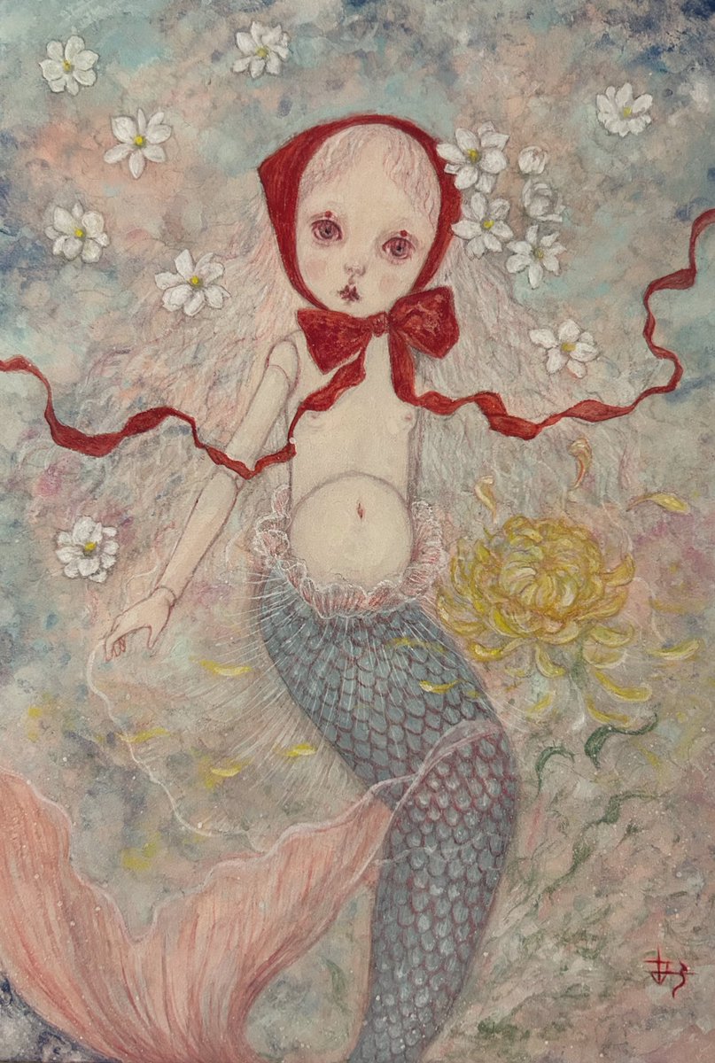 今月参加する展覧会のお知らせです。
「ephemeral 〜少女たちの領域2025」みうらじろうギャラリーにて
9月20日から始まります。
jiromiuragallery.com/index.html
お湯を注ぐとゆっくり花開き揺らぐ中国のお茶を少女のイメージに重ね作品を描きました。素敵な作家さんの作品が揃う展示、どうぞご覧ください。