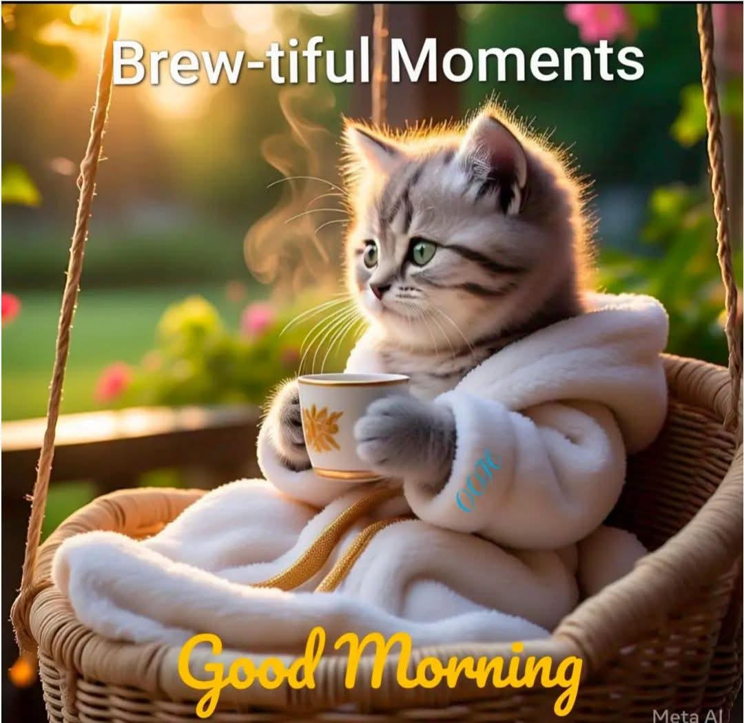 Good morning lovely phone people. Its CATURDAY hope you all have a purrfect day.🥰🫶☕️☕️☕️☕️