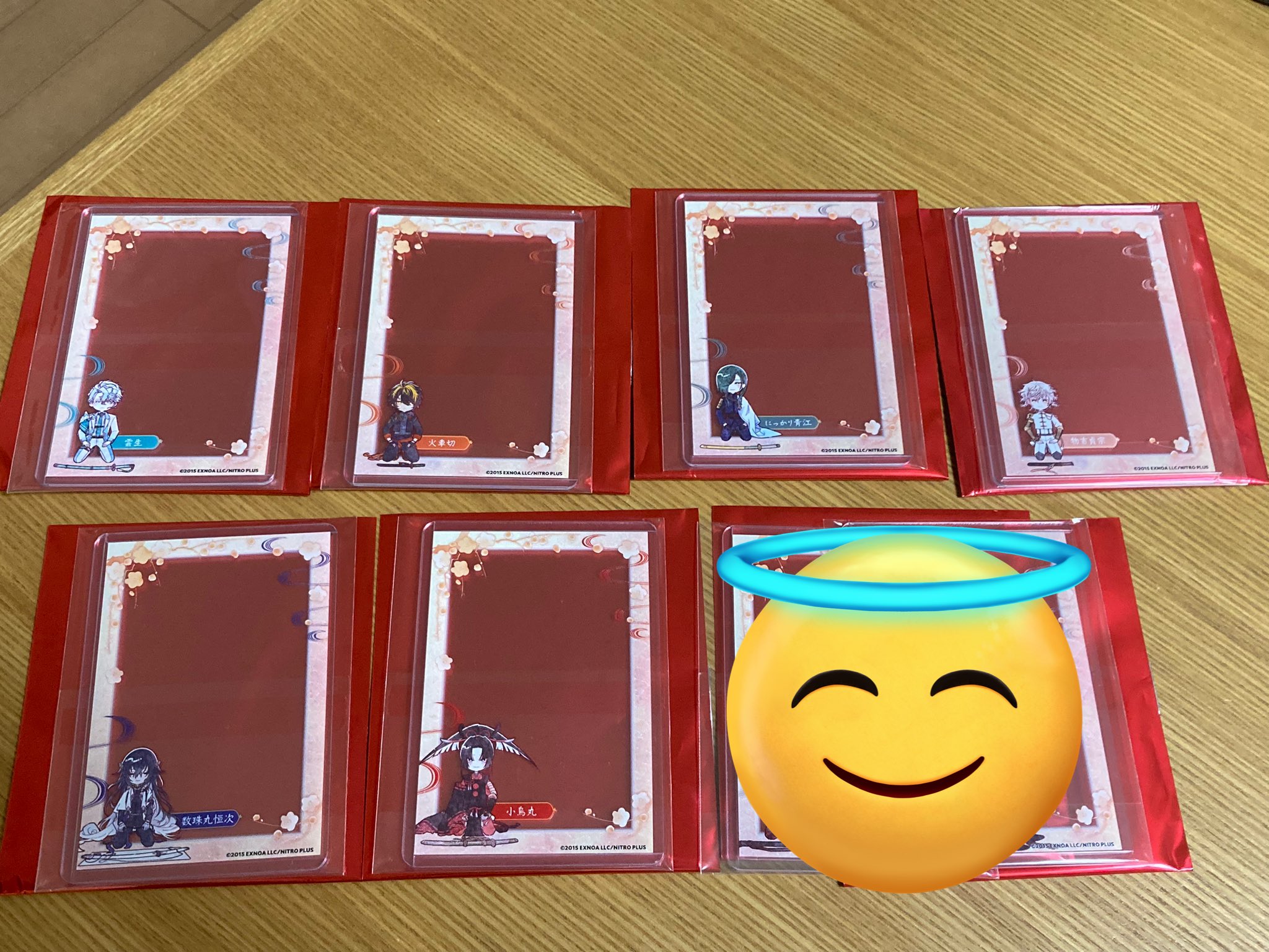 限定品　活撃　 刀剣乱舞  小物入れ 九谷焼　６個セット わんぱく刀剣乱舞 ｱｸﾘﾙ小物入れ 小豆長光｜アニメ・キャラクター