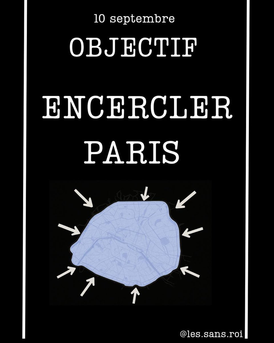 Objectif du 10 septembre : encercler Paris.
Face à l’appel à « tout bloquer », une stratégie claire émerge : bloquer le périphérique et occuper ses portes.
Bloquer, pour couper le flux de marchandises et libérer ces lieux asphyxiés par la circulation.
Occuper, pour transformer