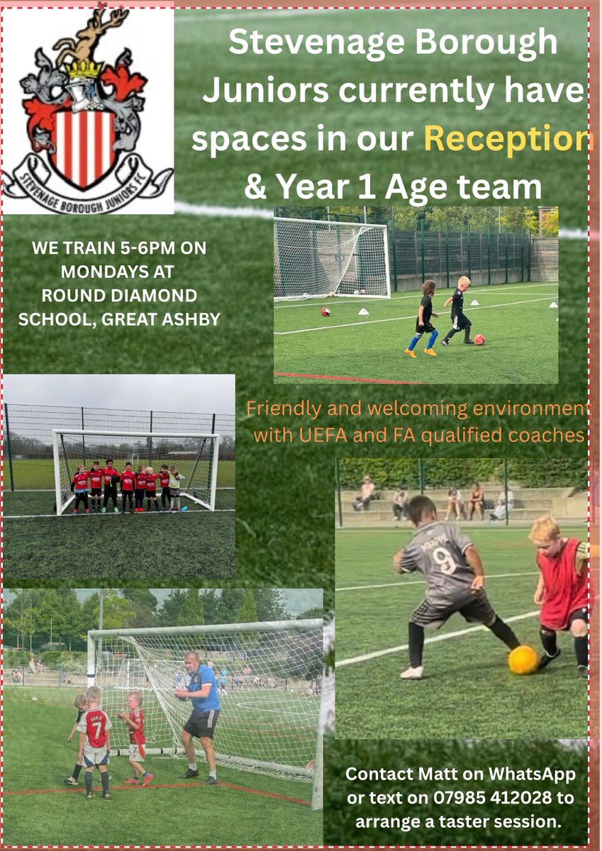 Stevenage Boro Juniors FC tweet media