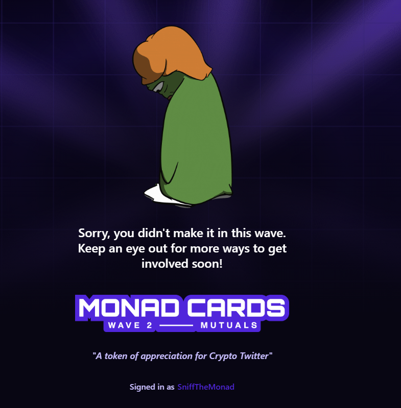 SniffTheMonad (mainnet arc) tweet media