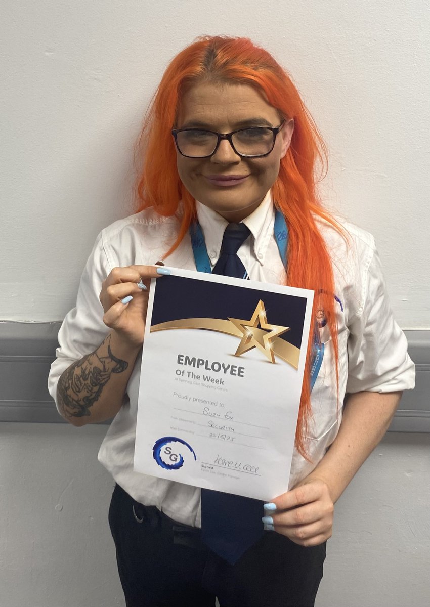 Spinning Gate Shopping Centre (@spinninggate) on Twitter photo 💙𝗘𝗠𝗣𝗟𝗢𝗬𝗘𝗘 𝗢𝗙 𝗧𝗛𝗘 𝗪𝗘𝗘𝗞 💙
Please join us in congratulating Suzy, one of our Security officers for receiving Employee of The Week this week
Suzy received some brilliant feedback from our Security Team leader - Suzy, WE appreciate you!
<a href="/LodgeSecurityUK/">Lodge Security</a> 💙𝗘𝗠𝗣𝗟𝗢𝗬𝗘𝗘 𝗢𝗙 𝗧𝗛𝗘 𝗪𝗘𝗘𝗞 💙
Please join us in congratulating Suzy, one of our Security officers for receiving Employee of The Week this week
Suzy received some brilliant feedback from our Security Team leader - Suzy, WE appreciate you!
<a href="/LodgeSecurityUK/">Lodge Security</a>